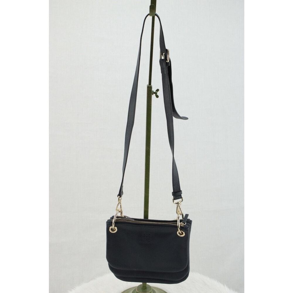 NEW Tic Tac Toe Minime Shoulder Bag Interchangeable Dark Navy Blue Gold Tone